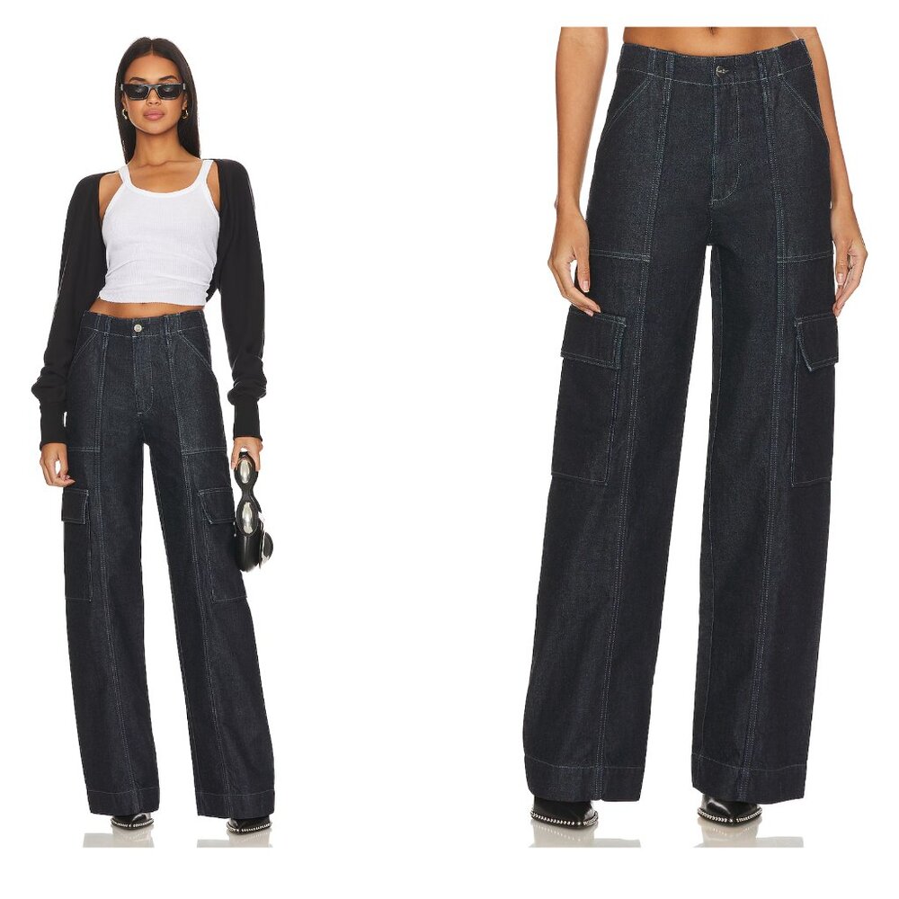 AG JEANS x EMRATA amia wide leg jean